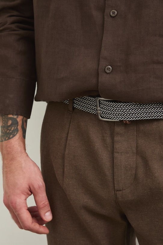 Λινό παντελόνι Medicine RS25.SPM061 καφέ