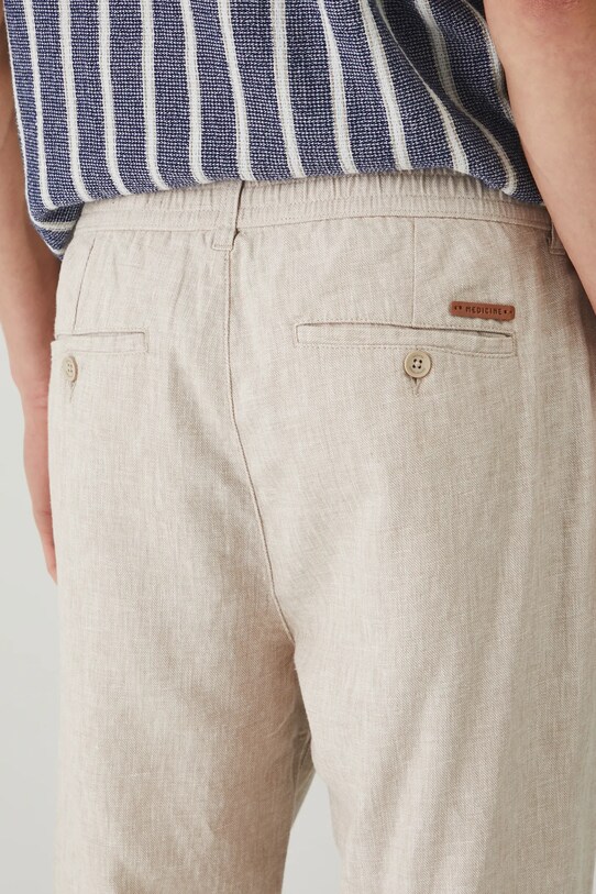 Medicine pantaloni din in bej RS25.SPM071
