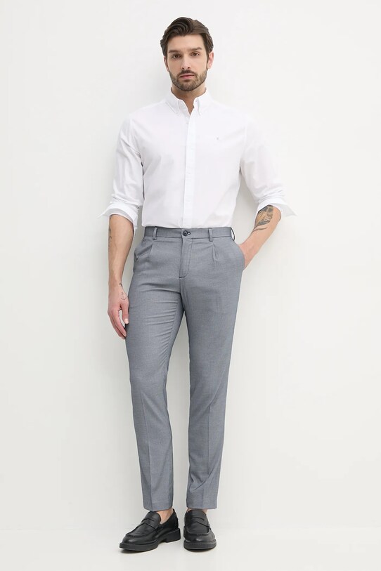Spodnie męskie slim kolor granatowy RS25.SPM621 granatowy RS25