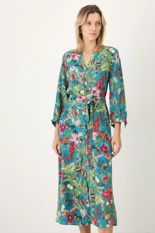 Medicine rochie midi turcoaz RS25.SUD050
