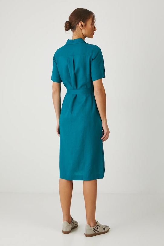 Lanena haljina Medicine RS25.SUD080 tirkizna RS25