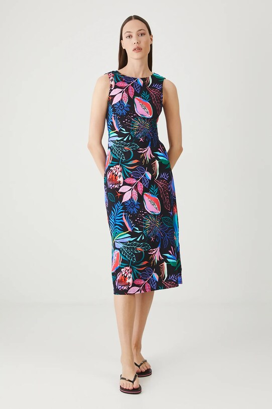 Medicine vestito in cotone RS25.SUD093 nero RS25