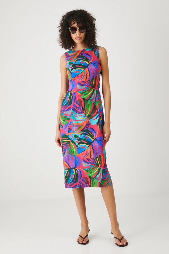 Medicine vestito in cotone RS25.SUD093 multicolore RS25