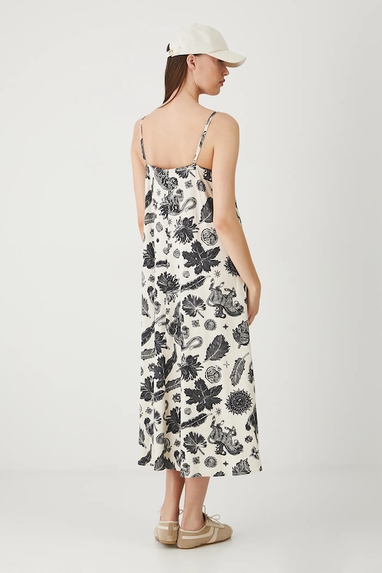 Îmbrăcăminte Medicine rochie din amestec de in RS25.SUD095 bej