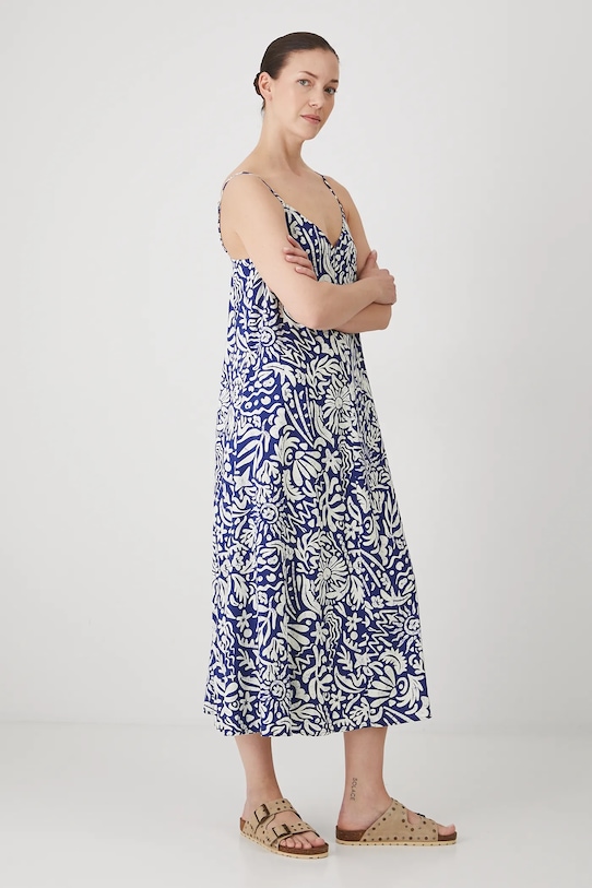 Medicine rochie din amestec de in RS25.SUD095 bleumarin RS25