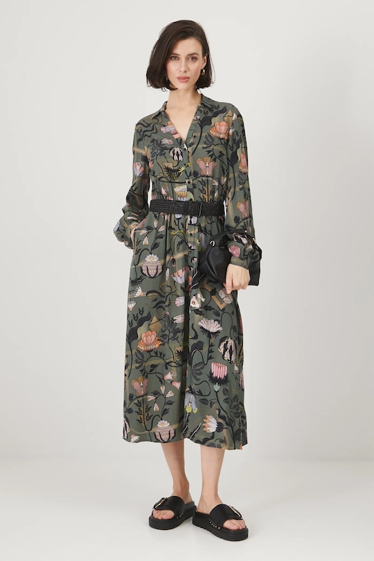 Платье Medicine узор зелёный RS25.SUD603