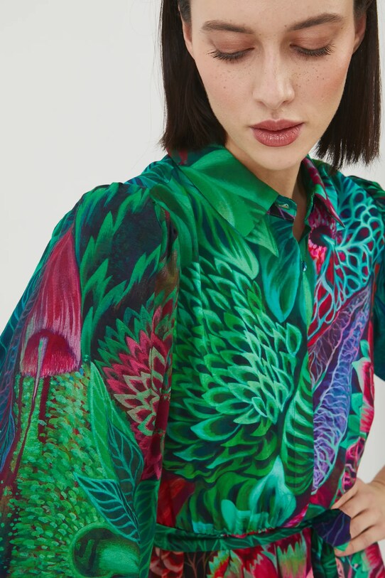 Sukienka damska by Justyna Stoszek – Forest Forever, Sense of Values kolor multicolor RS25.SUD651