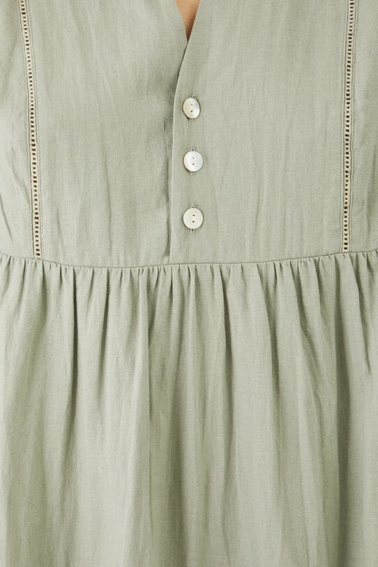 Medicine rochie din in RS25.SUD700 verde