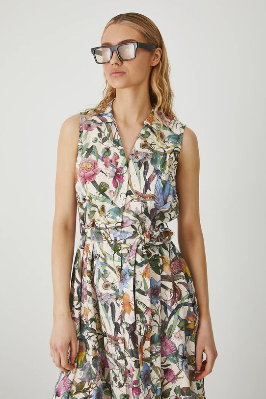 Medicine rochie din bumbac bej RS25.SUD907