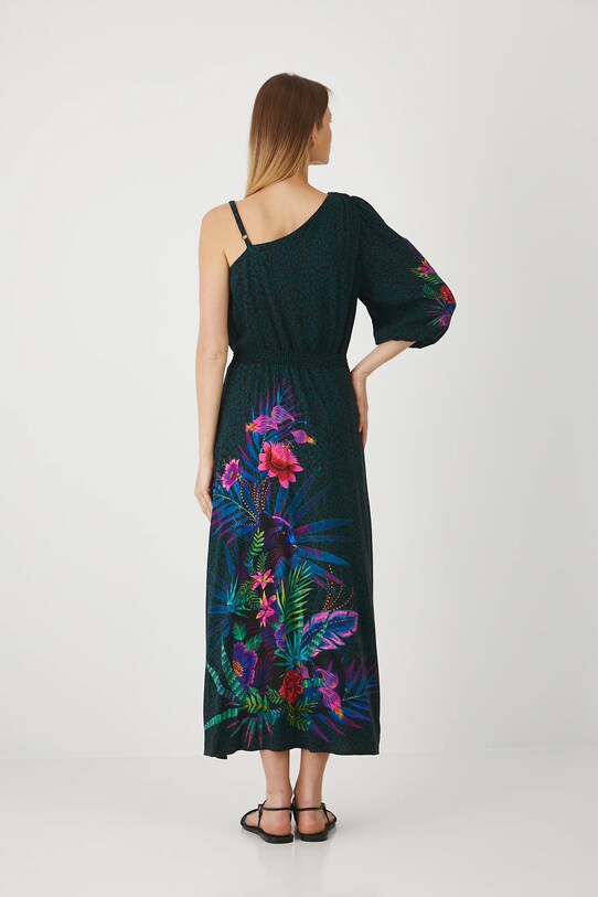 Odzież Sukienka damska maxi wzorzysta kolor multicolor RS25.SUDA06 multicolor