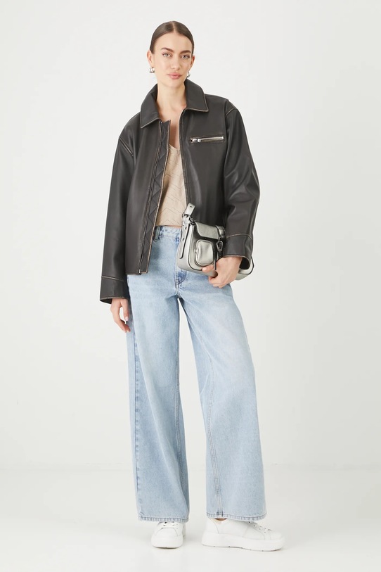 Sweter damski ażurowy z wiskozą kolor beżowy RS25.SWD040 beżowy RS25