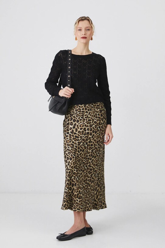 Sweter damski ażurowy kolor czarny RS25.SWD201 czarny RS25