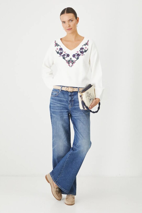 Sweter damski z kolekcji Eviva L'arte kolor beżowy RS25.SWD204 beżowy RS25