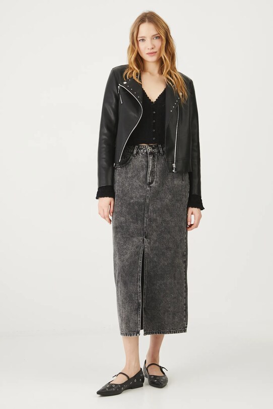 Bavlnený kardigán ažúrový čierna farba RS25.SWD405 čierna RS25