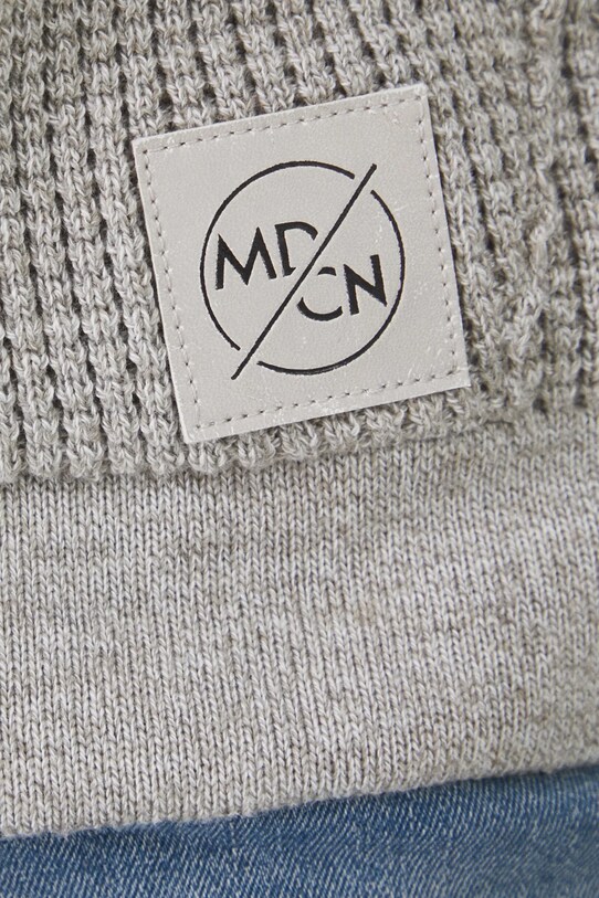 Sweter męski z kapturem melanżowy kolor beżowy RS25.SWM203 beżowy