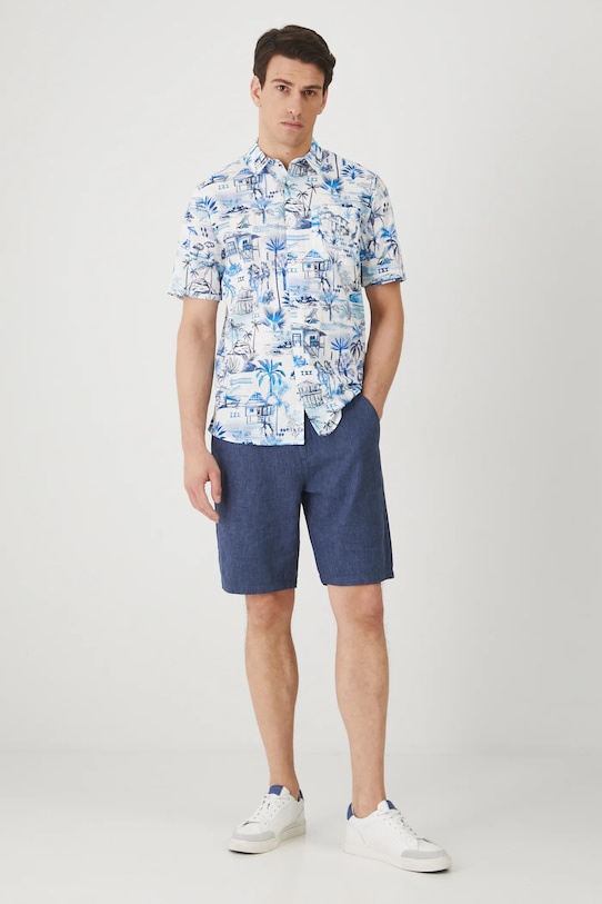 Medicine vászon rövidnadrág RS25.SZM071 sötétkék RS25