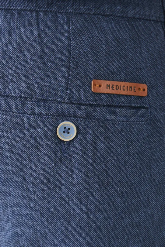 Medicine vászon rövidnadrág sötétkék RS25.SZM071