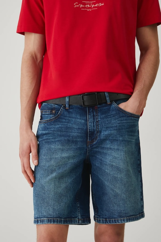 Jeans kratke hlače Medicine Z elastanom mornarsko modra RS25.SZM075