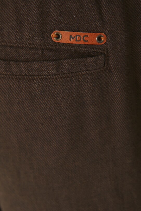 Medicine pantaloni scurți din amestec de in maro RS25.SZM081
