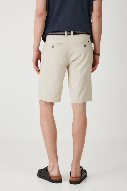 Odzież Szorty męskie regular melanżowe kolor beżowy RS25.SZM901 beżowy