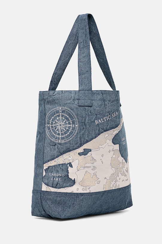 Akcesoria Torba jeansowa z kolekcji Medicine x Słowiński Park Narodowy kolor niebieski RS25.TCMA50 niebieski