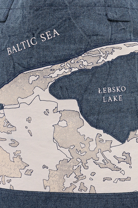 Torba jeansowa z kolekcji Medicine x Słowiński Park Narodowy kolor niebieski RS25.TCMA50 niebieski