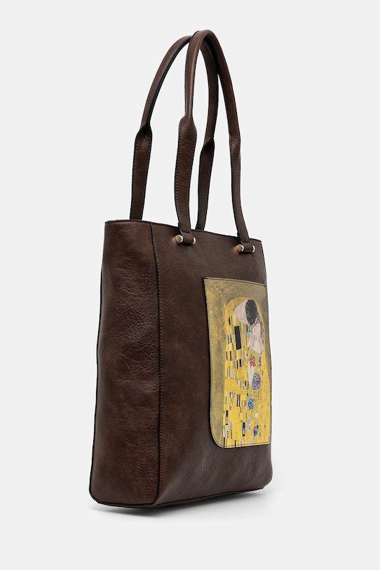 Doplnky Kabelka dámska z kolekcie Eviva L'arte hnedá farba RS25.TOD256 hnedá