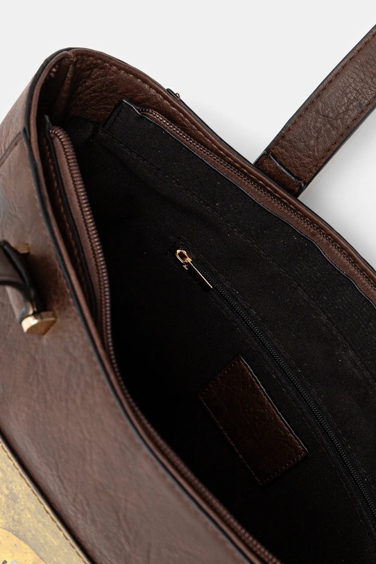 Kabelka dámska z kolekcie Eviva L'arte hnedá farba RS25.TOD256 hnedá