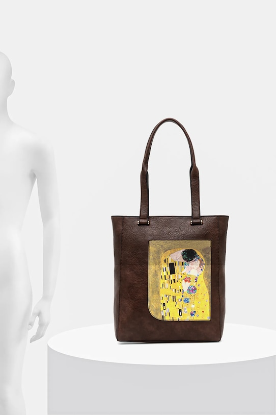 Kabelka dámska z kolekcie Eviva L'arte hnedá farba RS25.TOD256