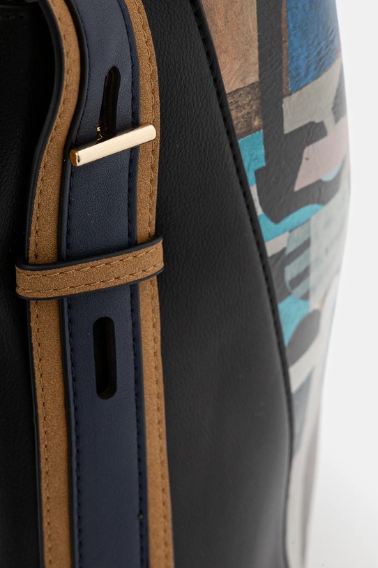 Kabelka dámská by Mila Raczkowska, Graphics Series černá barva černá RS25.TOD451