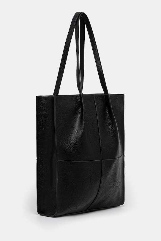 Doplnky Kabelka dámska z ekologickej kože čierna farba RS25.TOD502 čierna