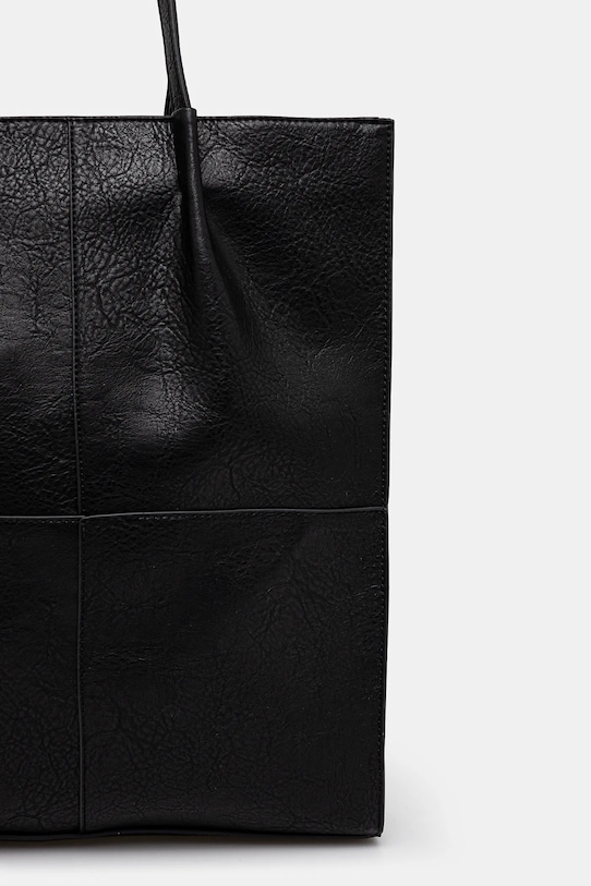 Kabelka dámska z ekologickej kože čierna farba čierna RS25.TOD502