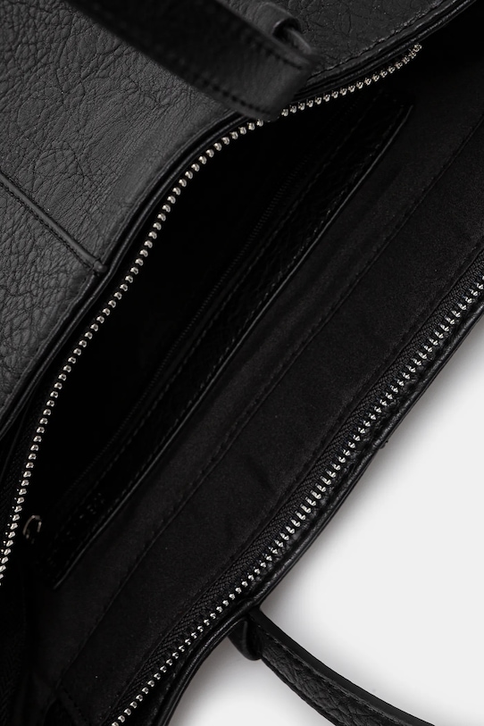 Kabelka dámska z ekologickej kože čierna farba RS25.TOD502