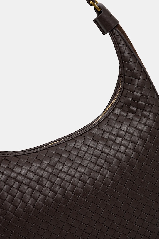 Torebka skórzana damska z fakturą kolor brązowy RS25.TOD507 brązowy