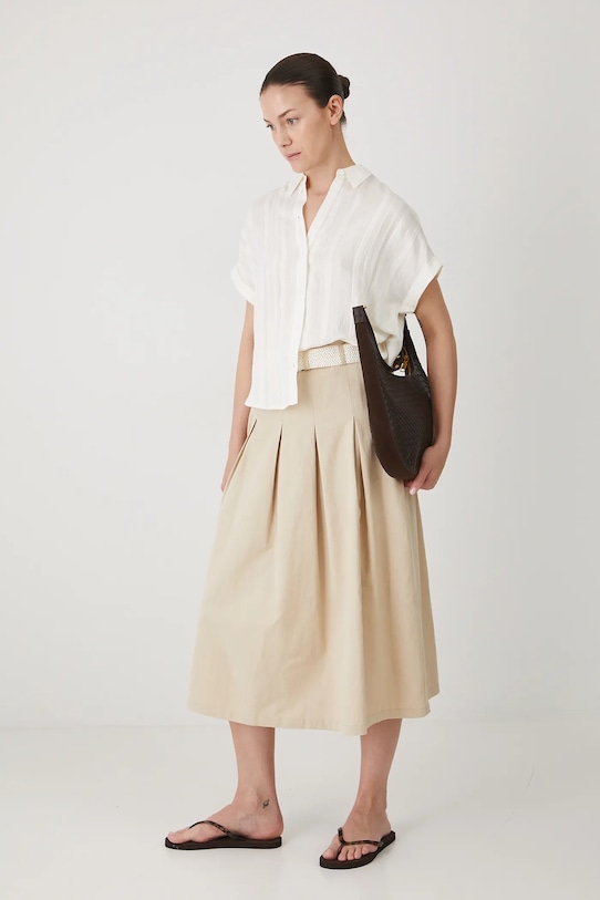 Torebka skórzana damska z fakturą kolor brązowy RS25.TOD507