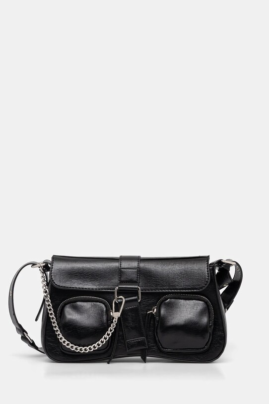 Torebka damska ze skóry ekologicznej kolor czarny RS25.TOD600 czarny RS25