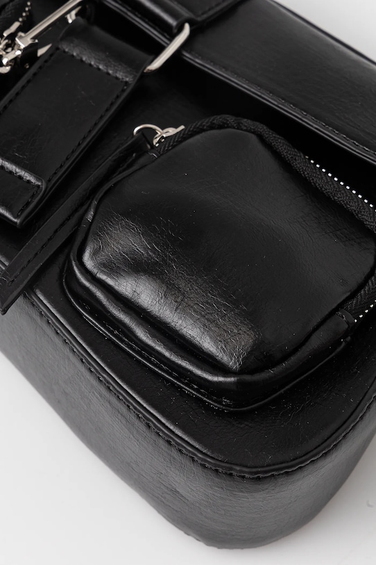 Torebka damska ze skóry ekologicznej kolor czarny RS25.TOD600 czarny