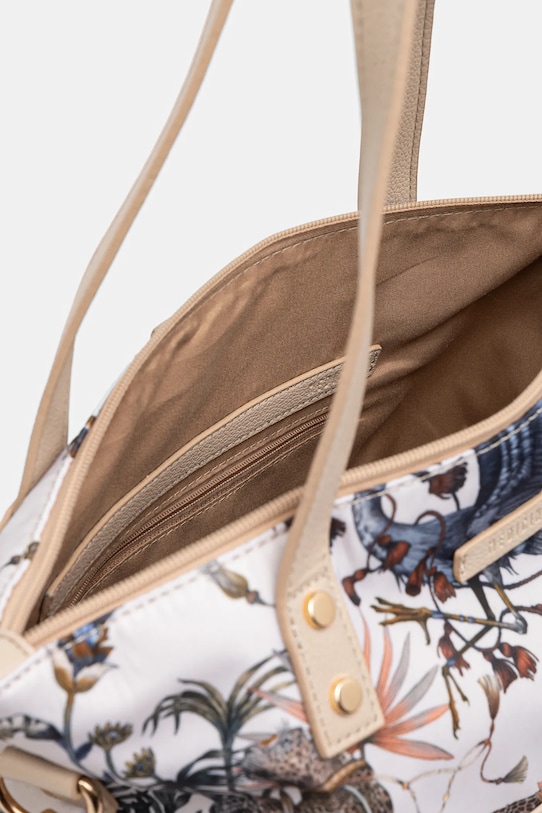 Torebka damska z funkcją plecaka wzorzysta kolor beżowy beżowy RS25.TOD605