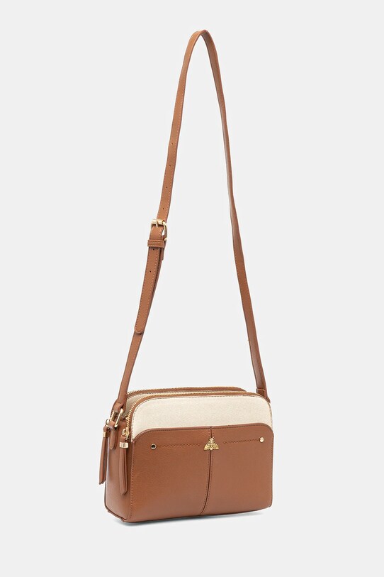 Kabelka dámska z ekologickej kože hnedá farba RS25.TOD701 hnedá RS25