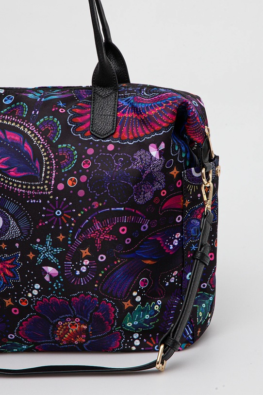Akcesoria Torebka damska wzorzysta kolor czarny RS25.TODA08 czarny