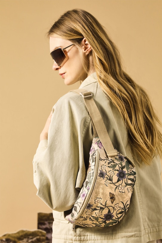 Nerka bawełniana z kolekcji Medicine x Słowiński Park Narodowy kolor beżowy wzorzyste beżowy RS25.TODA50