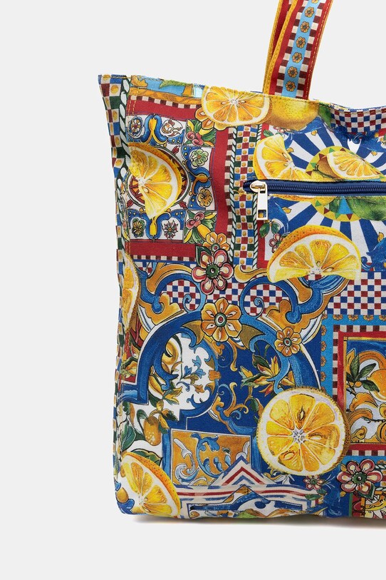 Torebka bawełniana damska wzorzysta kolor multicolor multicolor RS25.TODB00