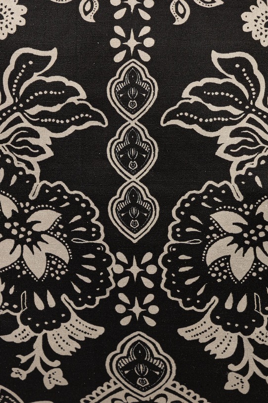 Bavlnená taška dámska vzorovaná čierna farba RS25.TODB06 čierna