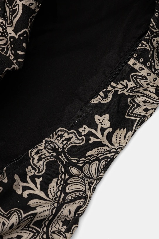 Bavlnená taška dámska vzorovaná čierna farba RS25.TODB06