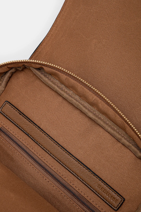 Plecak damski ze skóry ekologicznej kolor brązowy RS25.TPD501 brązowy