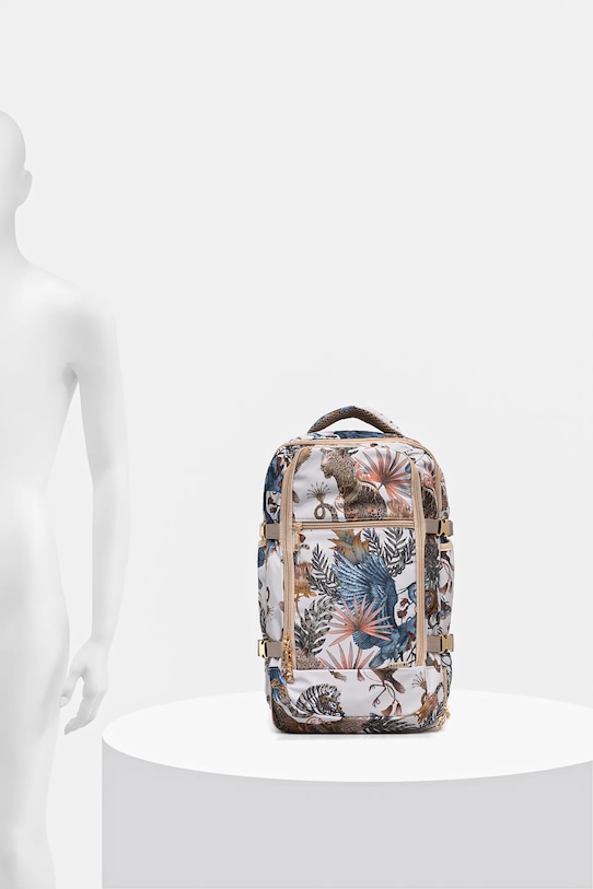 Plecak travel wzorzysty kolor beżowy RS25.TPD609