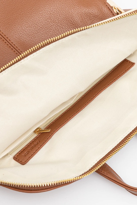 Plecak damski ze skóry ekologicznej kolor brązowy RS25.TPD701 brązowy