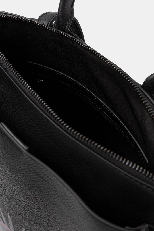 Plecak damski ze skóry ekologicznej z nadrukiem kolor czarny RS25.TPDA04 czarny