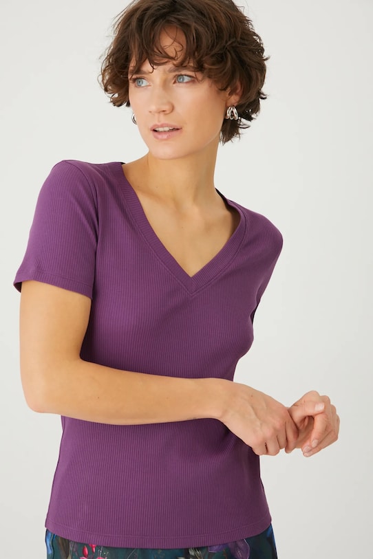 Medicine t-shirt z elastanem fioletowy RS25.TSD031