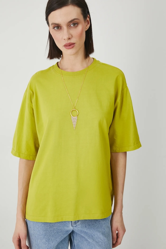 Medicine t-shirt in cotone rilassato verde RS25.TSD062